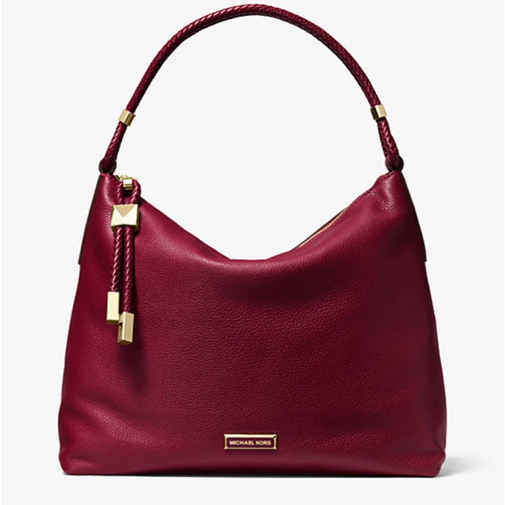 Michael Kors Burgundy Leather Shoulder Bag ✨brand new✨ - Picture 8 of 10